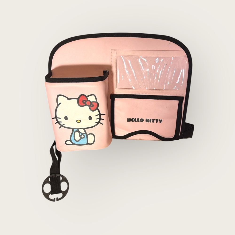 Hello Kitty Pink Car Seat Storage with Pockets
